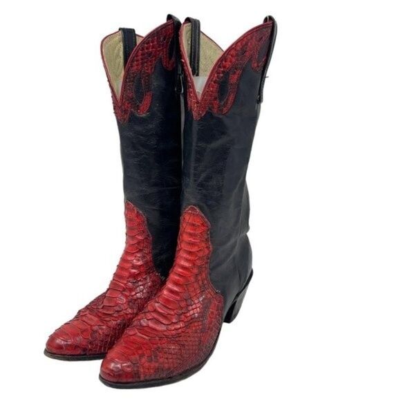 Vintage womans cowgirl boots US 4B viper sopythana snakeskin boots western - Picture 3 of 7